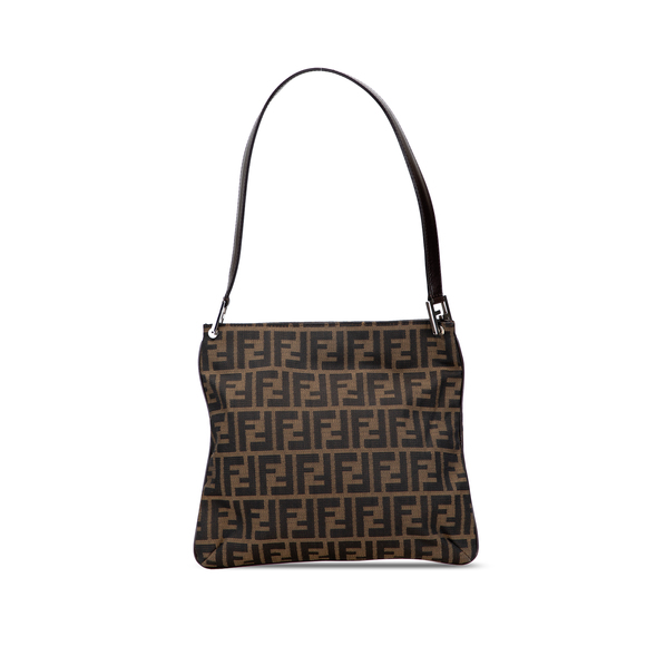 Pre-Loved Fendi Zucca Canvas Shoulder Bag - Picture 1 of 11